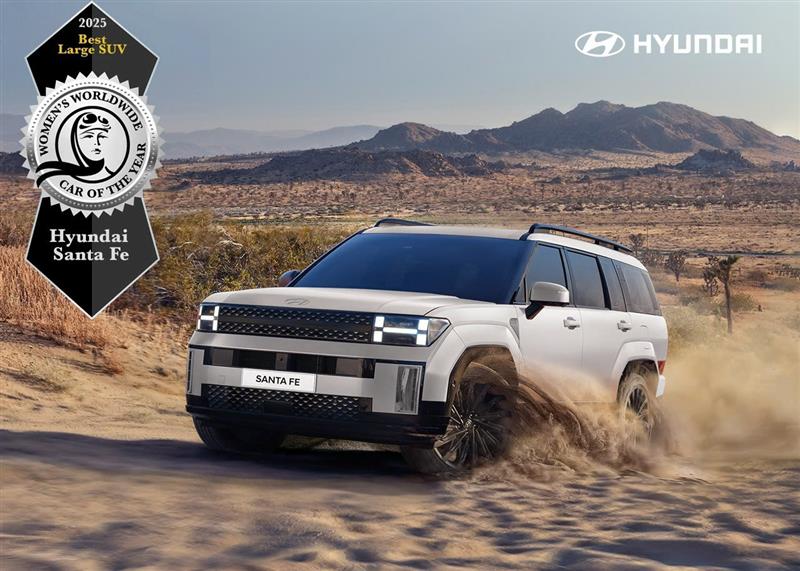 HYUNDAI SANTA FE ĐƯỢC VINH DANH TẠI GIẢI THƯỞNG XE THẾ GIỚI CỦA NĂM 2025 DÀNH CHO PHỤ NỮ - WWCOTY 2025